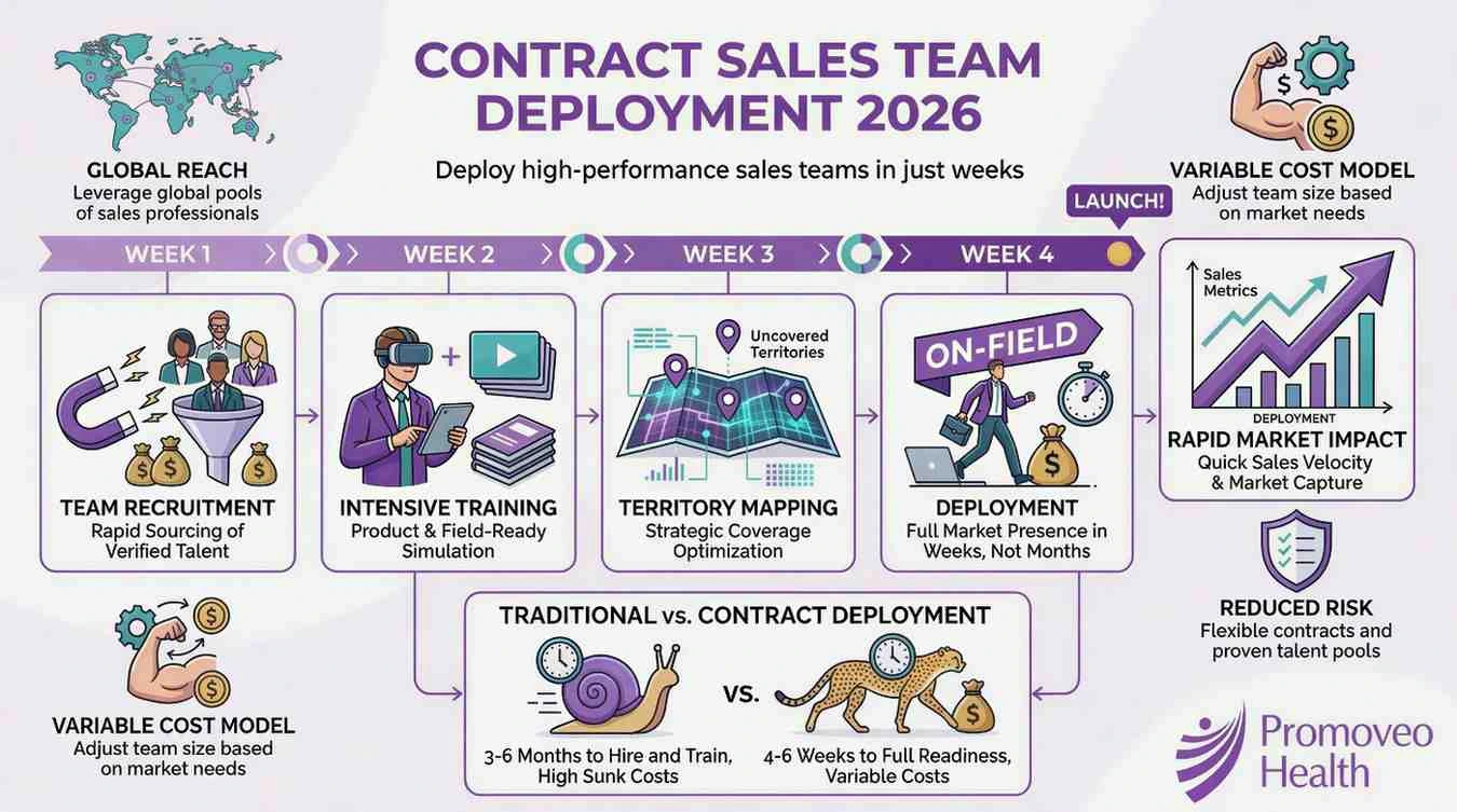 pharma contract sales team rapid deployment
