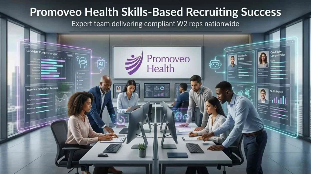 Promoveo Health skills-based medical sales recruiting team